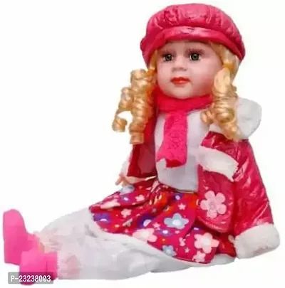 Baby Poem Doll Musical Rhyming Big Stroller Dolls Laughing Singing Song Soft Push Stuffed Princess Kids 3+ Year (Multicolor)-thumb4