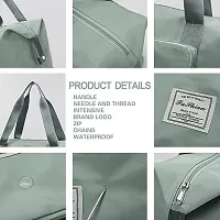 TECH LOGO ELECTRONICS Travel Duffel Bag Shoulder Bag Expandable Folding Travel Bag for Women Girl Waterproof Lightweight Carry Luggage Bag for Travel (Green)-thumb4
