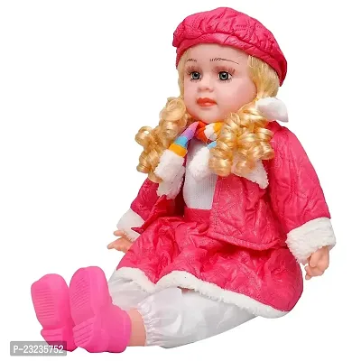Baby Poem Doll Musical Rhyming Big Stroller Dolls Laughing Singing Song Soft Push Stuffed Princess Kids 3+ Year (Multicolor) for boy Girl Little Children Home Play