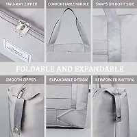 Travel Bags for Women, Duffle Bags for Women Luggage, Foldable Vanity Traveling Bag, Waterproof Hand Bag for Ladies Personal Items (Silver)-thumb3