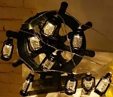 Mahi Home Decor Black Lantern 16 LED Fairy String Lights for Home Decoration, Festival Decor Lights Diwali Christmas (Warm White)-thumb1