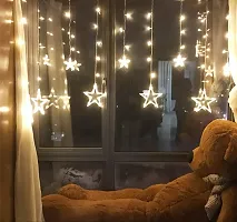 Mahi Home Decor Decorative 138 LED Star Curtain Lights for Diwali Christmas Wedding - 2.5 Meter ( White)-thumb4