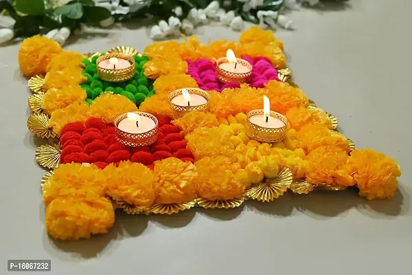 Ruchit Handicraft Candle Holders Candle Holder/Candle Stand/Candles Tea Light Holder for Home Living Room Diwali Decoration, Set of 6-thumb0
