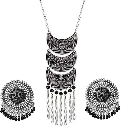 Festive Wear Fancy Alloy Oxidised Jewellery Set