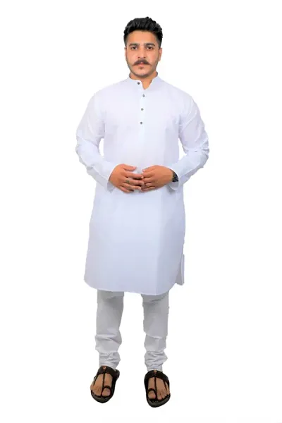 Classic Blend Solid Kurtas for Men