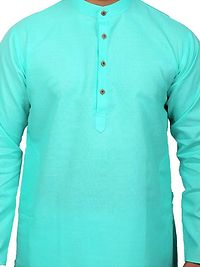 Men Kurta and Pyjama Set Cotton Blend Firoza-thumb4