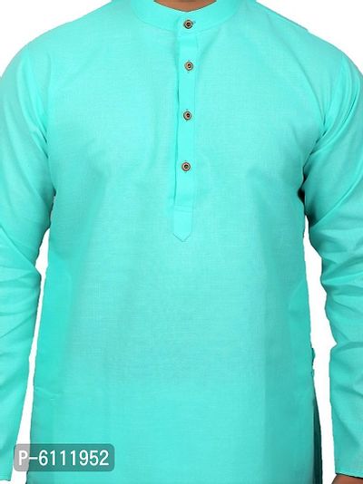 Men Kurta and Pyjama Set Cotton Blend Firoza-thumb5