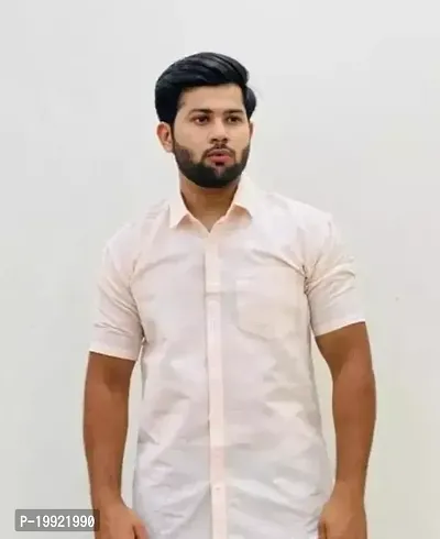 Reliable White Cotton Short Sleeves Casual Shirts For Men