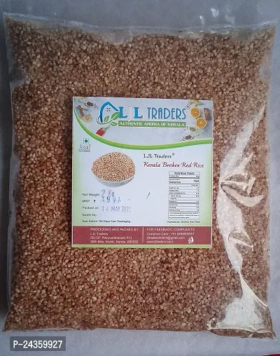 LJL Traders Kerala Broken Red Rice / Nurukkari/ Podiari for Porridge (Product of Kerala) - Brown Rosematta Rice (Broken Grain, Raw)  (1 kg)-thumb0