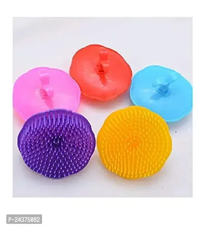 LJL Traders Round Shape Multicolour Hair Comb for massaging or Shampooing (Pack of 3)-thumb5