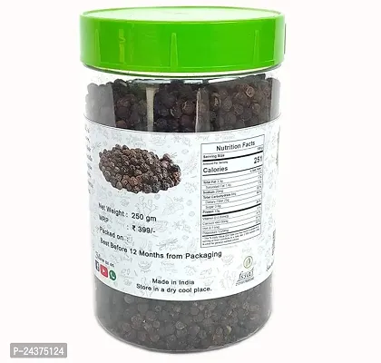 LJL Traders Black Pepper Whole Kali Mirch Sabut  - 250 gm-thumb2