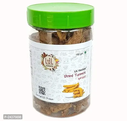 LJL Traders Dried Whole Turmeric Fingers| हल्दी| Haldi Gatiya| Sabut Haldi | Whole Haldi (Product of Kerala) - 150gm