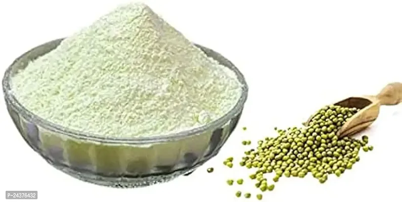 LJL Traders Ayurvedic Homemade Green Gram Powder (Moong Dal) - 100 g ( Pack of - 2 )-thumb0
