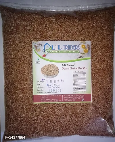 LJL Traders Kerala Broken Red Rice / Nurukkari/ Podiari for Porridge (Product of Kerala) - 1 kg-thumb0
