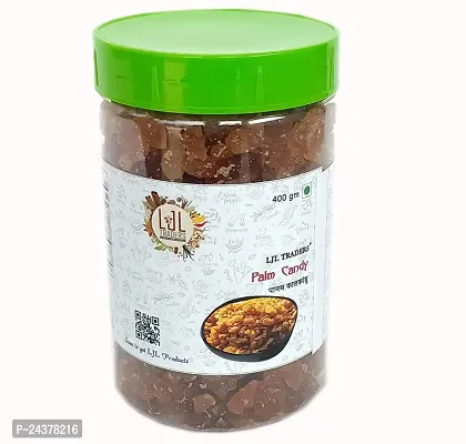 LJL Traders Ayurvedic Palm Sugar Diabetes - Sugar Free - Palm Candy / Palm Mishri / Tal Mishri  / Taad cheeni - 400 gm