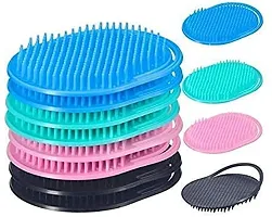 LJL Traders Portable Thin Pocket Comb, Scalp Massager for Oiling and Shampooing (Multi Color, Pack of 5)-thumb2