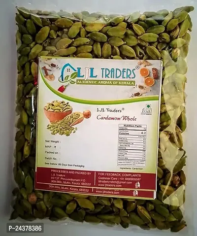 LJL Traders Green Cardamom (elaichi) Whole , ( Kerala Cardamom ) -50 g