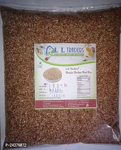 LJL Traders Kerala Broken Red Rice / Nurukkari/ Podiari for Porridge (Product of Kerala) - 1 Kg