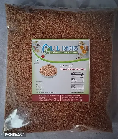 LJL Traders Kerala Broken Red Rice / Nurukkari/ Podiari for Porridge (Product of Kerala) - 1 kg-thumb0