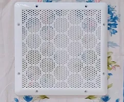 Spicado Traders Exhaust Fan/Chimney Vent Pipe/Wall Air Vent Cover And Mosquito Net Dust controller/White / 8 Inch Square Shape Up To 7 Inch Holes/Pack of - 3-thumb1