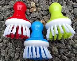 LJL Traders Wash Basin and Kitchen Sink Cleaning Brush ( Multicolor ) - 2 Pieces-thumb1