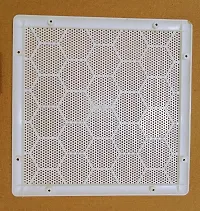 LJL Tradersreg; Exhaust Fan/Chimney Vent Pipe/Wall Air Vent Cover And Mosquito Net Dust controller, Vent Cap, Vent Grill, Material - Polypropylene, Color - White (12 Inch Square, 1 Piece)-thumb1