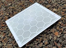 LJL Tradersreg; Exhaust Fan/Chimney Vent Pipe/Wall Air Vent Cover And Mosquito Net Dust controller, Vent Cap, Vent Grill, Material - Polypropylene, Color - White (12 Inch Square, 1 Piece)-thumb3