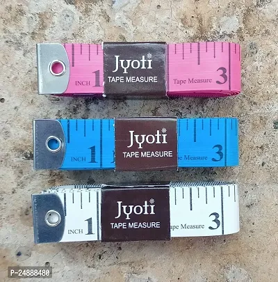 LJL Traders Cloth | Object | Body Measurement Tape (Fiberglass, multicolor 150 cm) - 1 Piece-thumb3