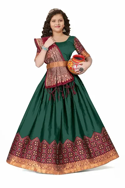 Trendy Brocade Classy Lehenga Choli For Girls -