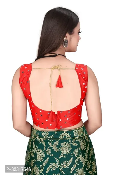 Alluring Green Jaquard Embroidered Lehenga Cholis For Girls-thumb4