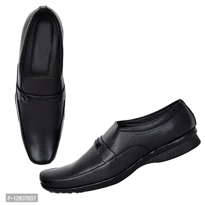 STYLIANO Formal Derby Style Shoes for Men, (Art116-FRM-Blk) Black-thumb5