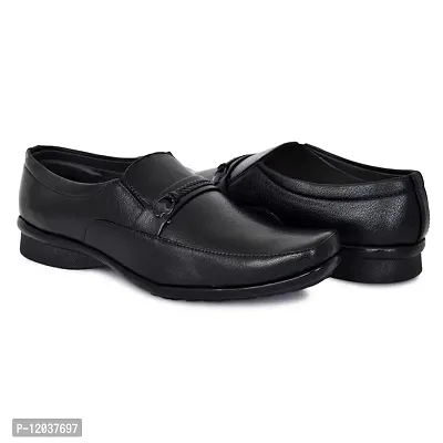 STYLIANO Formal Derby Style Shoes for Men, (Art116-FRM-Blk) Black-thumb3