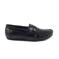 STYLIANO Casual Kids Boys Loafer Shoes Color Black Size 2-5 (ST18-BLK)-thumb1