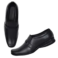 STYLIANO Formal Derby Style Shoes for Men, (Art110-FRM-Blk) Black-thumb4