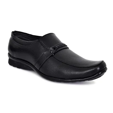 STYLIANO Formal Derby Style Shoes for Men, (Art110-FRM-Blk) Black