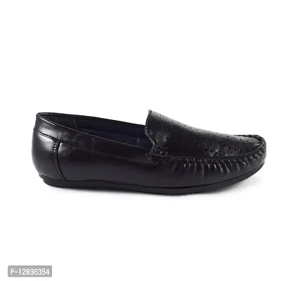 STYLIANO Casual Kids Boys Loafer Shoes Color Black Size 2-5 (ST20-Blk)-thumb2