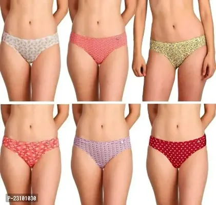 Fancy Cotton Blend Panty Set For Women Pack Of 6-thumb0