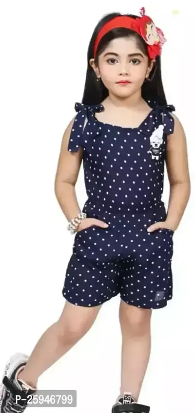 Fabulous Cotton Printed Jumpsuit For Girls