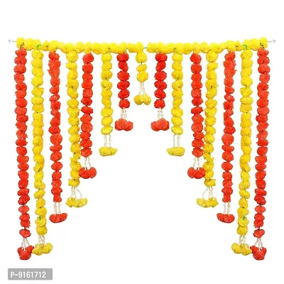 Artificial Marigold Flowers Ladkan Garlands For Home And Festive Decorations-thumb2