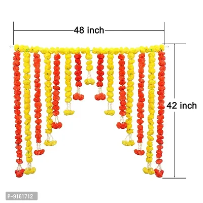 Artificial Marigold Flowers Ladkan Garlands For Home And Festive Decorations-thumb3