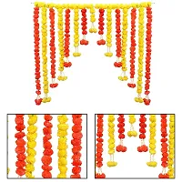 Artificial Marigold Flowers Ladkan Garlands For Home And Festive Decorations-thumb3