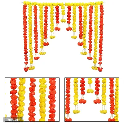 Artificial Marigold Flowers Ladkan Garlands For Home And Festive Decorations-thumb4