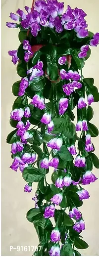Artificial Hanging Orchid Rose Shaped Flowers Multicoloured Pack Of 1-thumb4