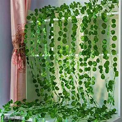 Artificial Ivy Leaves Creepers Greenery Hanging Vine Creeper Plants Bunch Pack Of 12-thumb0