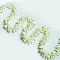 Artificial Mulla Mala Jasmine Bud Jasmine Garland, Made of Plastic (White, 85cm Long) ,Artificial Flora-thumb1