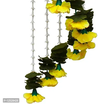 SHREYA-FASHION?- Artificial Marigold Lili Flower Garlands Chandelier, Jhoomar (Reusable Flowers Hanging)-thumb4