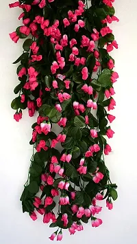 SAMRIDDHI Artificial Hanging Orchid Rose Shaped Flowers (Multicolour, 1 Piece)-thumb4