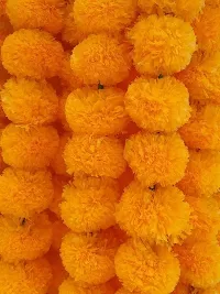 PlantaZee Nutts Artificial Marigold Flower for Home Decoration, Office Decoration, Diwali Decoration,Festival Decoration (Colour- Yellow,Orange,Multi) Pack of 15-thumb3