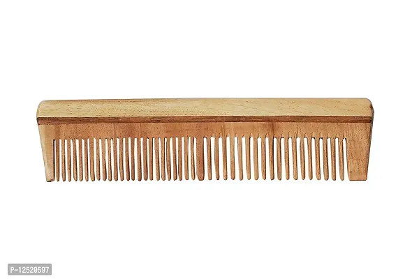CartKing Neem Wooden/Wood Comb For Women & Men Hair Growth - Helps In Prevention Of Hair Fall & Anti Dandruff Trait - Naturally Prepared in Villages of Bengal- Best & Original Neem Pocket Comb-thumb3