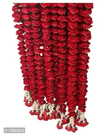 SHREYA-FASHION - Artificial Red Ross 157 cm /5.1 feet Long for Decoration Festival Diwali ,Marriage ,Temple ,and Home Pack of 5-thumb2